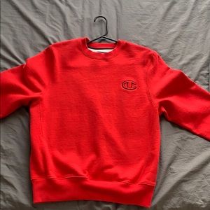 Authentic Champion red sweater.